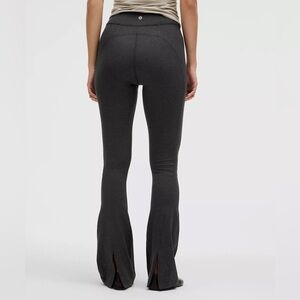 NWT Lululemon Flare Leggings - Soft Sueded Split-Hem HR Mini Flare (Reg)